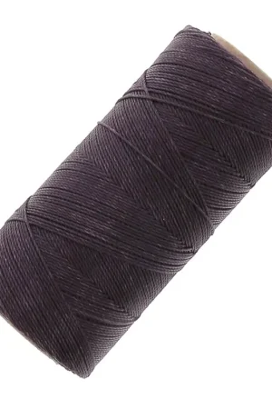 Popolare Bobine de fil ciré Linhasita pour micro macramé 0.75 mm - Smoky Purple (211) x228m