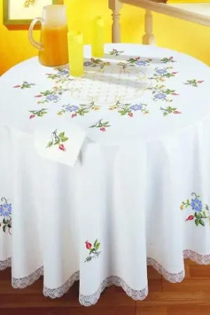 Tovaglia da ricamo - Semi di fiori - Margot de Paris Subito Disponibile