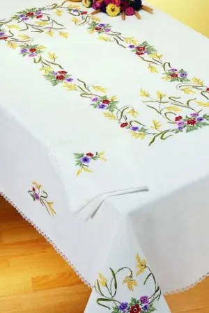 Must-Have Tovaglia da ricamo - Anemoni - Margot de Paris