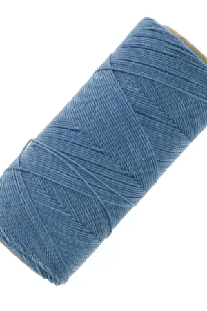 Bobine de fil ciré Linhasita pour micro macramé 0.75 mm - Bleu Ciel (721) x228m Offerta Speciale
