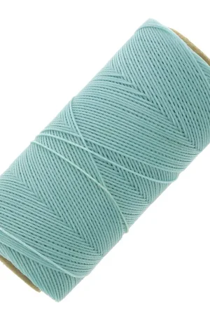 Bobine de fil ciré Linhasita pour micro macramé 0.75 mm - Bleu azur (605) x228m Sconto