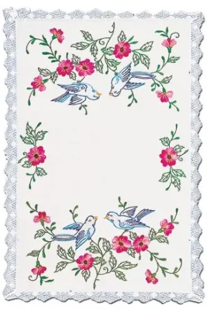 Kit di tovagliette da ricamo - Gli uccelli - Margot de Paris Affare