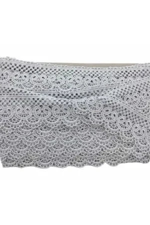 Più Venduto 19 Mt Passamaneria Pizzo Macramè Merletto Archetti Smerlato Alto 5 cm