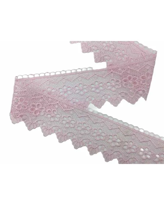 Passamaneria Pizzo Macramè Punta Fiore Zig Zag Smerlato Alto 7 Cm Must-Have