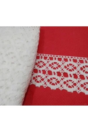 Pizzo Cotone Merletto Bianco Alto 5 Cm Quantità Limitata