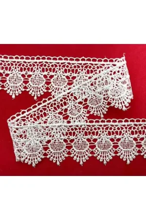 Occasione Imperdibile Passamaneria Pizzo Macramè Punta Ovale Triangolo Alto 5 Cm