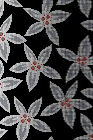 Kit cuscino da ricamo - Grandi fiori - Points de repère Soddisfatti O Rimborsati