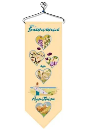 Kit per banner da ricamo - Aquitania - Aux 4 points du monde Occasione