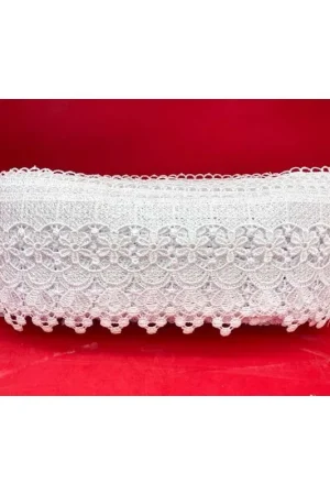 Promo Stagionale 19,50 Mt Passamaneria Pizzo Macramè Punta Merletto Fiore Alto 10 Cm