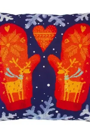 Kit cuscino a punto croce - Muffole - RTO Novità