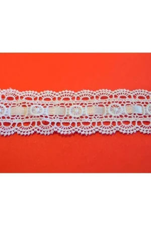 Ultimissimo Modello Mt 9,5 Passamaneria Pizzo Macramè Tramezzo Passanastro Atezza 4 Cm