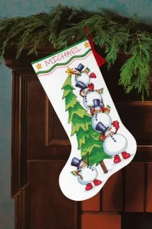 Kit calza di Natale da ricamare - Pino - Dimensions Miglior Prezzo