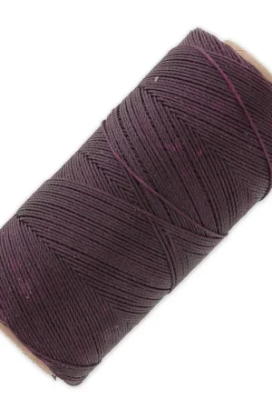 Subito Disponibile Bobine de fil ciré Linhasita pour micro macramé 0.75 mm - Cherry Black (630) x228m