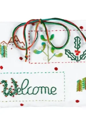 Kit cuscino da ricamo - Cuscino da ricamare Benvenuto inverno - DMC Nuova Collezione