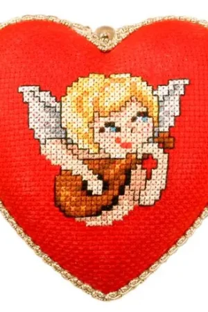 Kit di ornamenti da ricamare - pannolino a mandolino - Orchidéa Spedito Oggi