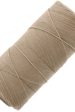 Reso Gratuito Bobine de fil ciré Linhasita pour micro macramé 0.75 mm - Tan (382) x228m