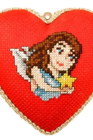 Kit di ornamenti da ricamare - L'angelo con la stella - Orchidéa Più Venduto