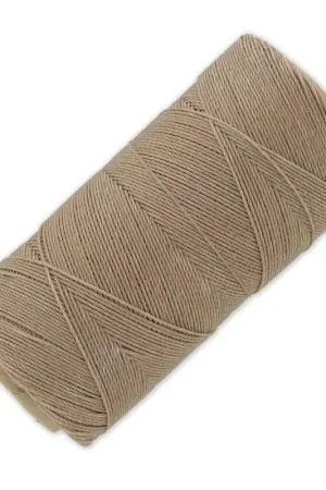 Esclusivo Bobine de fil ciré Linhasita pour micro macramé 0.75 mm - Marron glacé (213) x228m