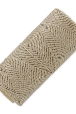 Bobine de fil ciré Linhasita pour micro macramé 0.75 mm - Beige (05) x228m Economico