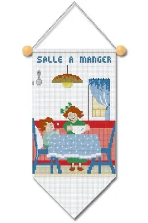 Miglior Prezzo Kit per banner da ricamo - Sala da pranzo - La planète mauve