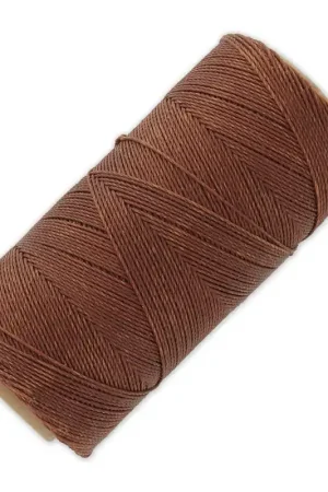 Solo Oggi Bobine de fil ciré Linhasita pour micro macramé 0.75 mm - Marron (631) x228m