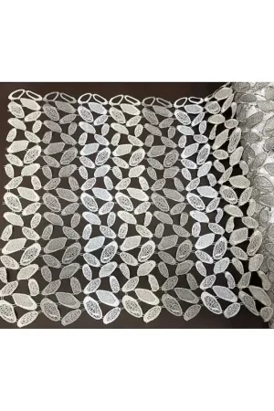 50 cm Tendina modello tirolese con asola in macramè in tre colori panna tortora e beige alta 60 cm Più Venduto