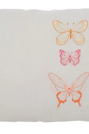 Spedito Oggi Kit cuscino da ricamo - Farfalla arancione - Vervaco