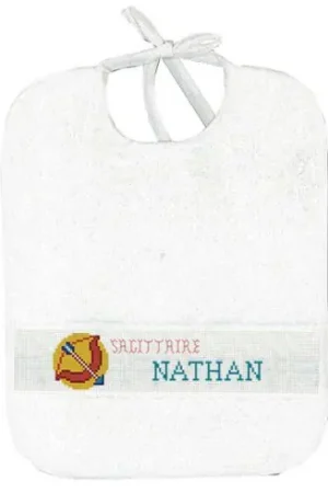 Offerta Kit bavaglino da ricamo - Bavaglino da ricamo - sagittaire - Marie Coeur