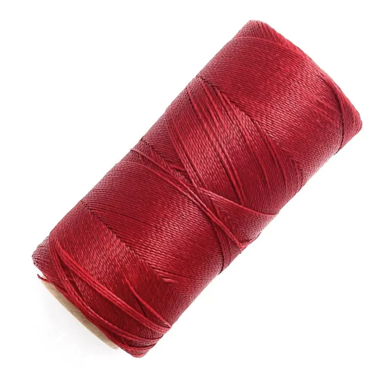 Bobine de fil ciré Linhasita pour micro macramé 0.5 mm - Red (233) x335m Offerta