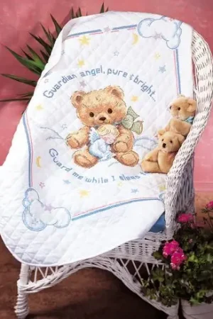 Kit plaid da ricamo - Orso abbraccio - Dimensions Offerta