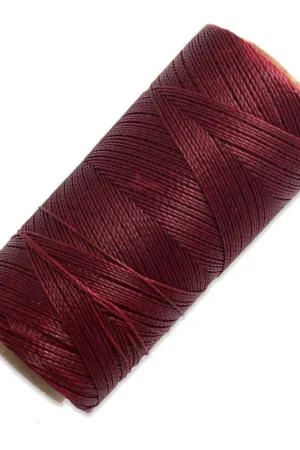 Bobine de fil ciré Linhasita pour micro macramé 0.5 mm - Burgundy (60) x335m Saldi