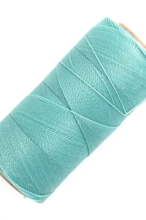 Bobine de fil ciré Linhasita pour micro macramé 0.5 mm - Baby Blue (398) x335m Quantità Limitata