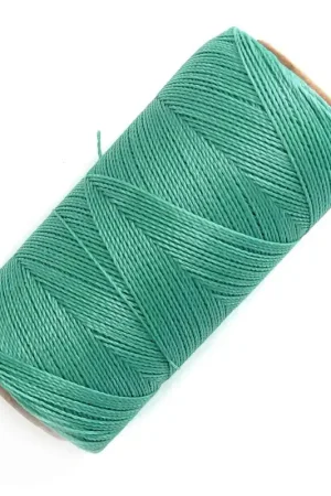 Ultimissimo Modello Bobine de fil ciré Linhasita pour micro macramé 0.5 mm Green Turquoise (224) x335m