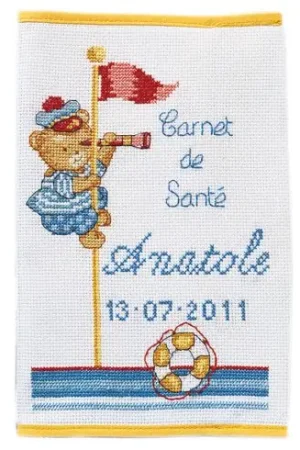 Spedito Oggi Kit per la copertina del libro a ricamo - Orso - Princesse