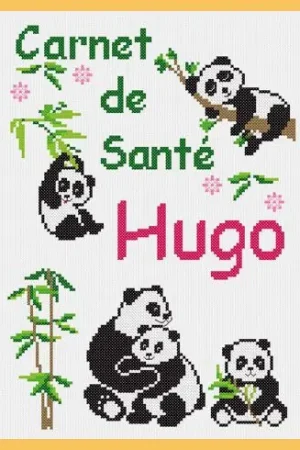 Kit per la copertina del libro a ricamo - Panda - Princesse Direttamente Dal Produttore