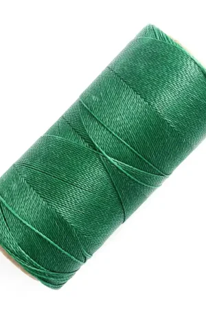 A Buon Prezzo Bobine de fil ciré Linhasita pour micro macramé 0.5 mm - Dark Green (87) x335m