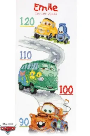 Offerta Speciale Kit di metri crescita da ricamo - Cars - Vervaco