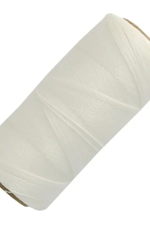 Esclusivo Bobine de fil ciré Linhasita pour micro macramé 0.5 mm - Natural x335m