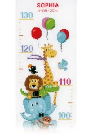 Kit di metri crescita da ricamo - Bus safari - Vervaco Offerta Limitata