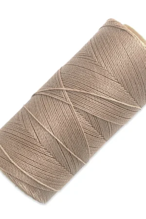 Subito Disponibile Bobine de fil ciré Linhasita pour micro macramé 0.5 mm - Marron glacé (213) x335m