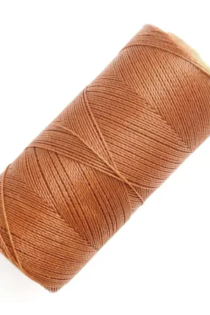 Occasione Bobine de fil ciré Linhasita pour micro macramé 0.5 mm - Camel Brown (498) x335m