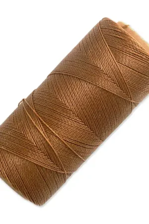 Bobine de fil ciré Linhasita pour micro macramé 0.5 mm - Old Gold (604) x335m Più Venduto