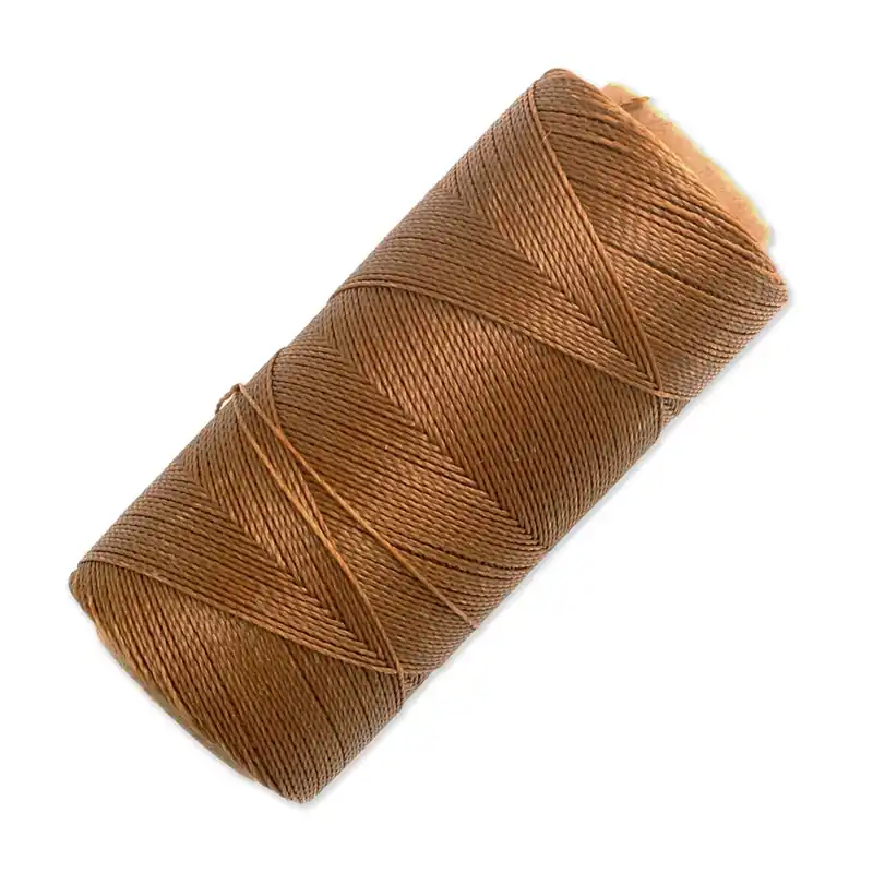 Bobine de fil ciré Linhasita pour micro macramé 0.5 mm - Old Gold (604) x335m Più Venduto