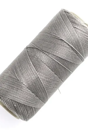 Ultima Occasione Bobine de fil ciré Linhasita pour micro macramé 0.5 mm - Grey (208) x335m