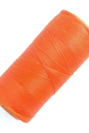 Bobine de fil ciré Linhasita pour micro macramé 0.5 mm - Orange (387) x335m Professionale