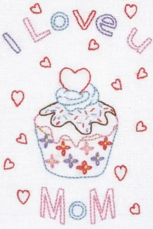 A Buon Prezzo Kit bigliettini da ricamare - Amo mama - Anchor