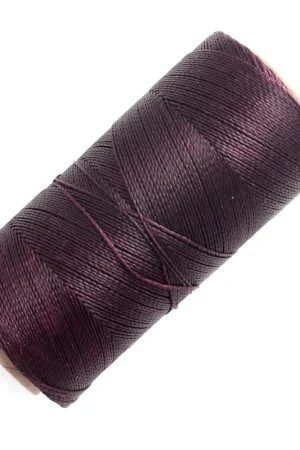 Bobine de fil ciré Linhasita pour micro macramé 0.5 mm - Cherry Black (630) x335m Promo Stagionale