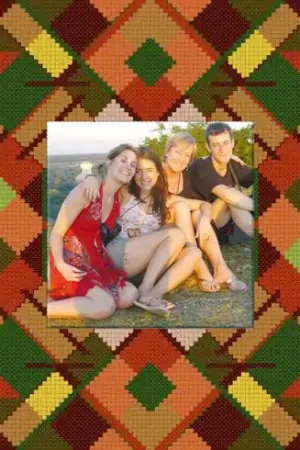 Popolare Kit portafoto ricamo - Cornice fotografica da ricamo - autunno - Aux 4 points du monde