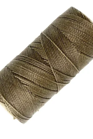 Bobine de fil ciré Linhasita pour micro macramé 1 mm - Kaki (222) x168m Sconto