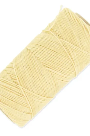 Prezzo Conveniente Bobine de fil ciré Linhasita pour micro macramé 1 mm - Cream (1310) x168m